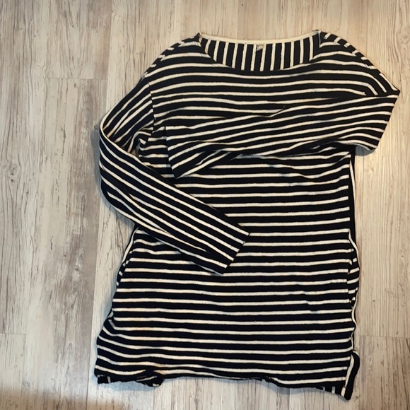 Free People Striped Sweater Dress with Pockets - Picture 2 of 3